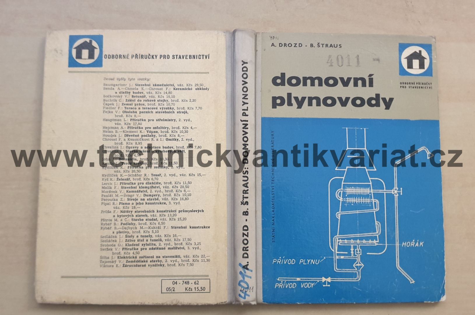 Domovní plynovody - A.Drozd, B.Štraus (1962)