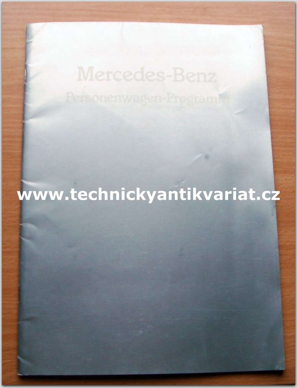 Mercedes Benz Pesonenwagen Programm --- A