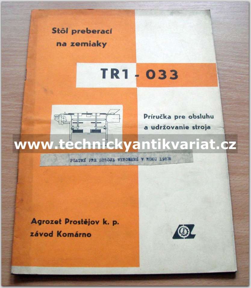 TR1 - 033 - stol preberací na zemiaky