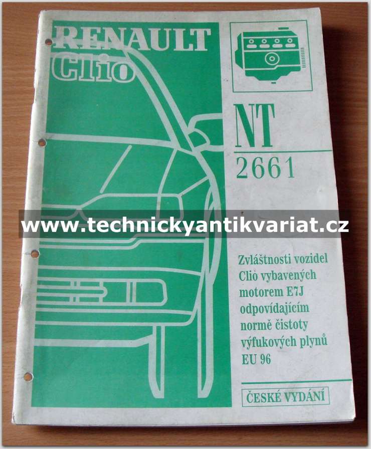 Renault Clio - zvláštnosti vozidel E7J