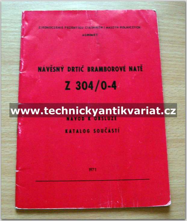 Návěsný drtič bramborové hmoty Z 304/0-4