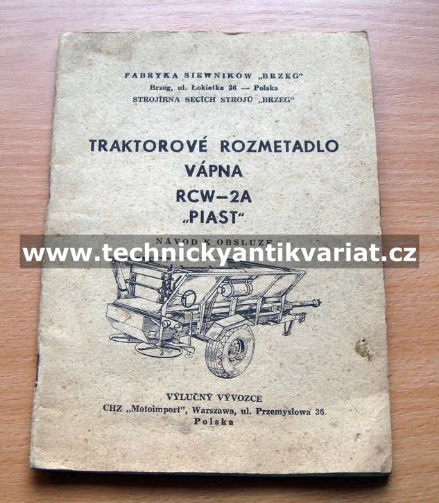 Traktorové rozmetadlo vápna