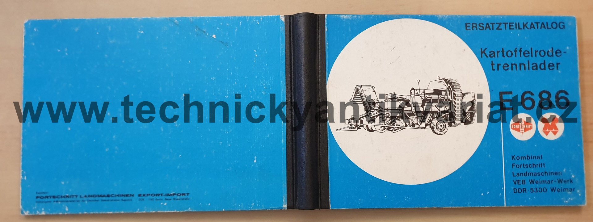 Fortschritt E686 Kartoffelrodetrennlader - Ersatzteilkatalog (1987)