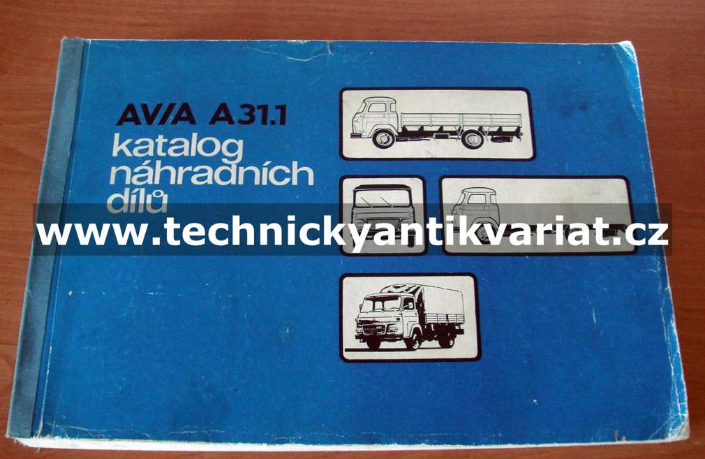 Avia A31.1 - katalog náhradních dílů (1988)