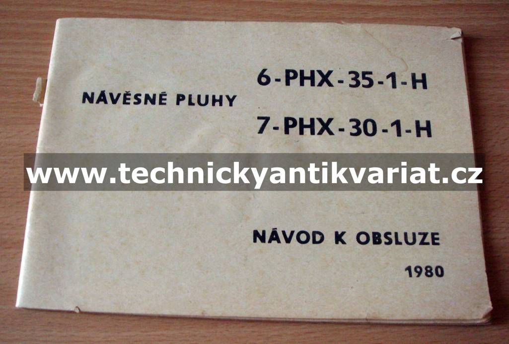 návěsné pluhy 6-PHX-35-1H, 7-PHX-30-1-H