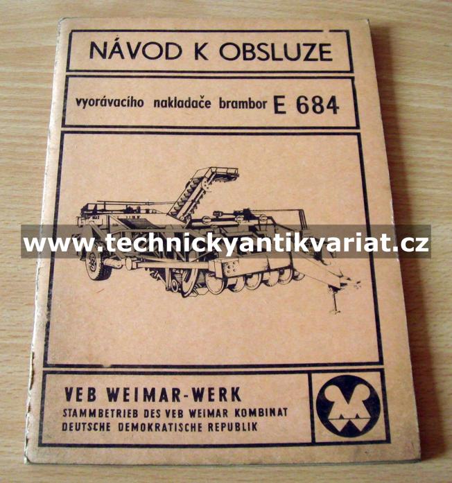 Vyorávací nakladač brambor E 684