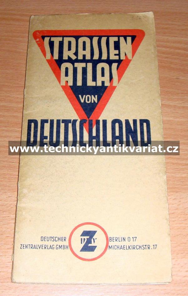 Strassen atlas von Deutschland 1948