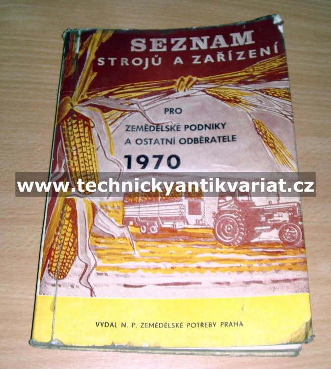 Seznam strojů a zařízení 1970