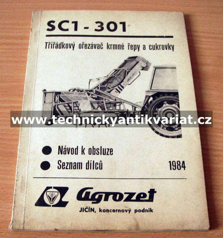 Třířádkový ořezávač krmné řepa a cukrovky SC1 - 301