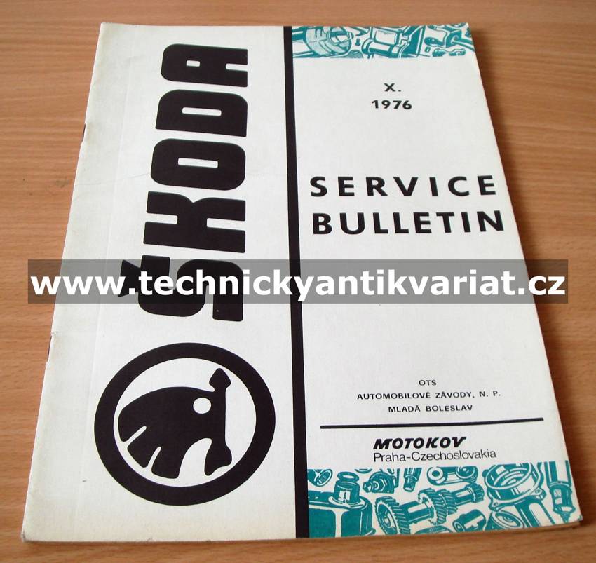 Škoda Service bulletin X.1976