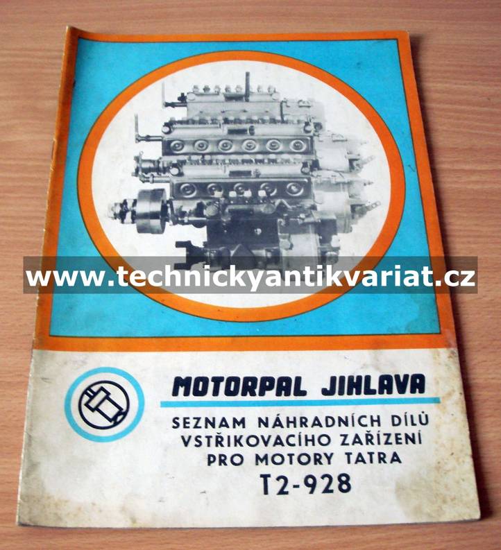 Tatra T2-T928 motor - vstřikovací zařízení