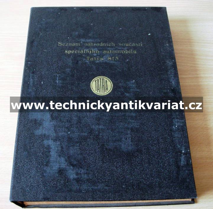 Tatra 813 6x6 - katalog náhradních dílů (1969)
