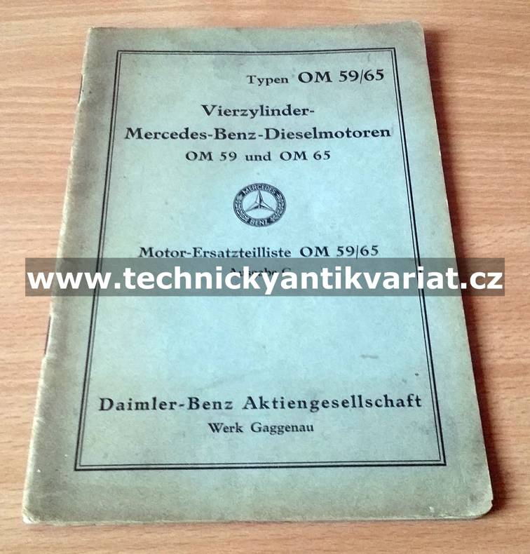 Mercedes Benz Dieselmotoren OM 59 und OM 65