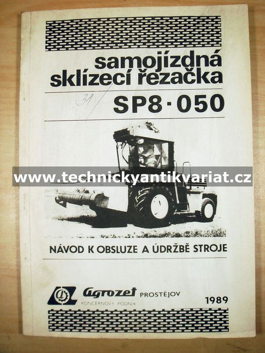SP8-049 Samojízdná sklízecí řezačka - návod k obsluze a údržbě stroje