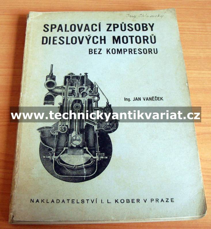 Spalovací způsoby dieslových motorů bez kompresoru - Jan Vaněček (1944)