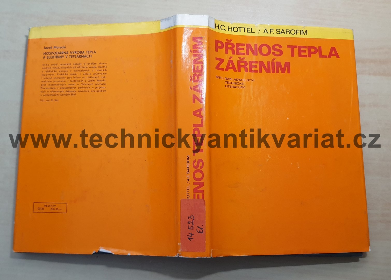 Přenos tepla zářením - H.C. Hottel, A.F. Sarofim (1979)