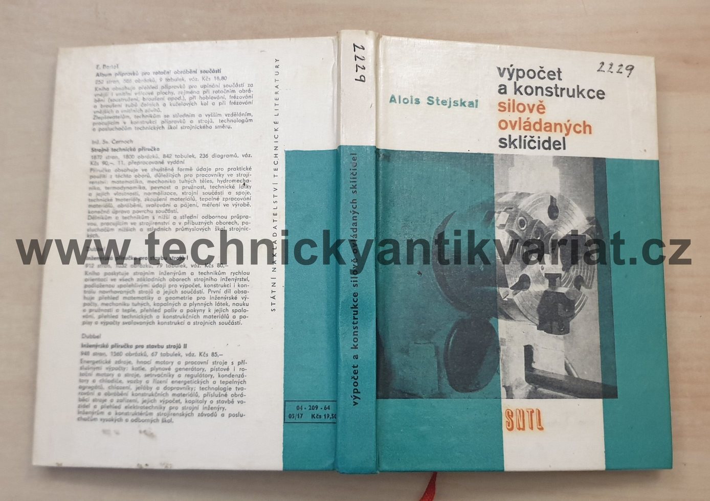 Výpočet a konstrukce silově ovládaných sklíčidel - Alois Stejskal (1964)