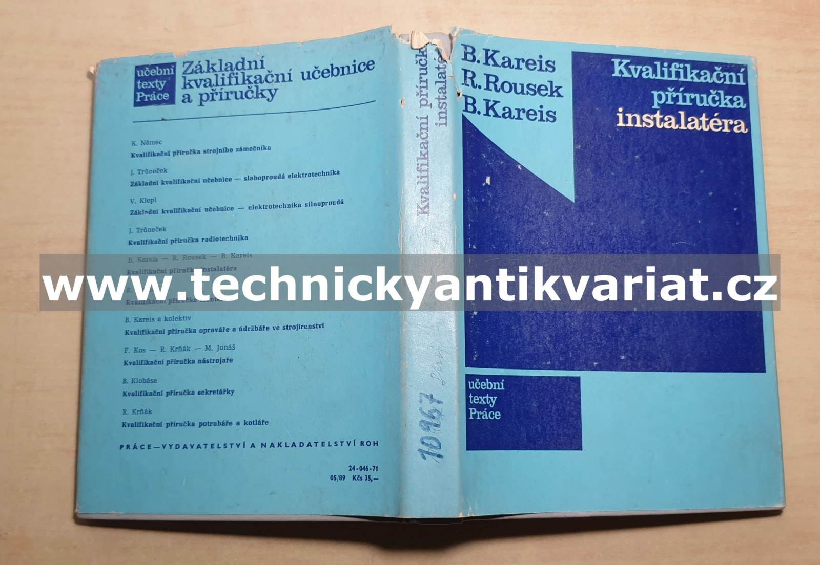 Kvalifikační příručka instalatéra - Kareis, Rousek, Kareis (1971)