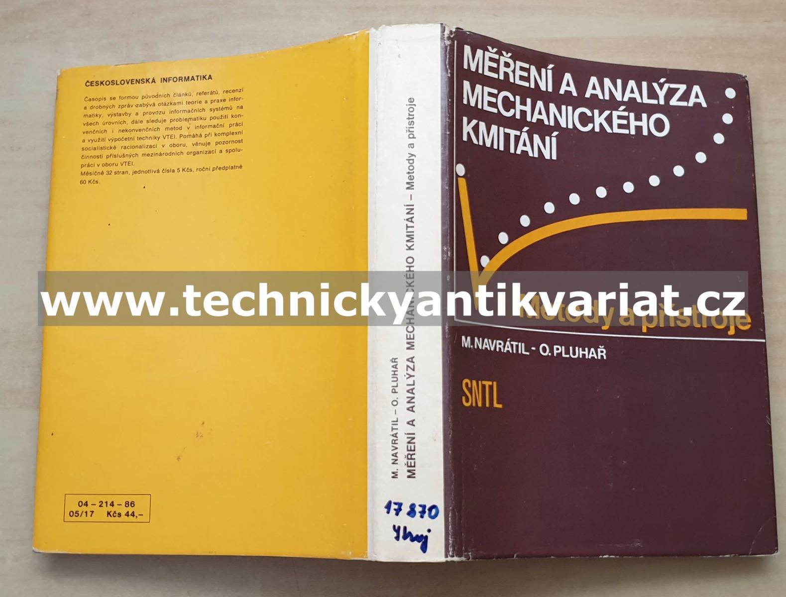 Měření a analýza mechanického kmitání - M. Navrátil, O. Pluhař (1986)