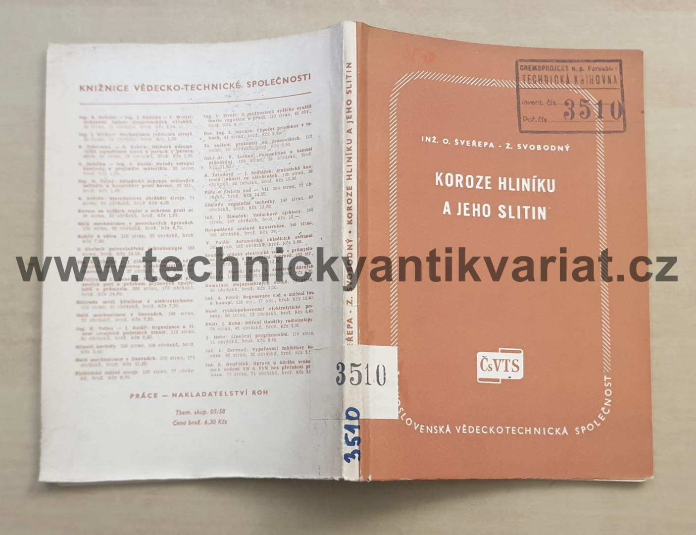 Koroze hliníku a jeho slitin - Šveřepa, Svobodný (1959)