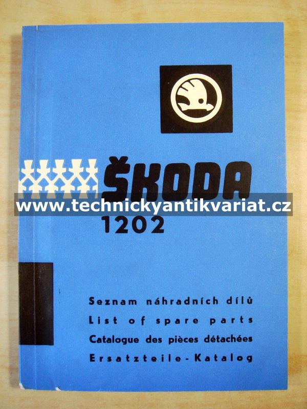 Škoda 1202 - katalog náhradních dílů (1964)