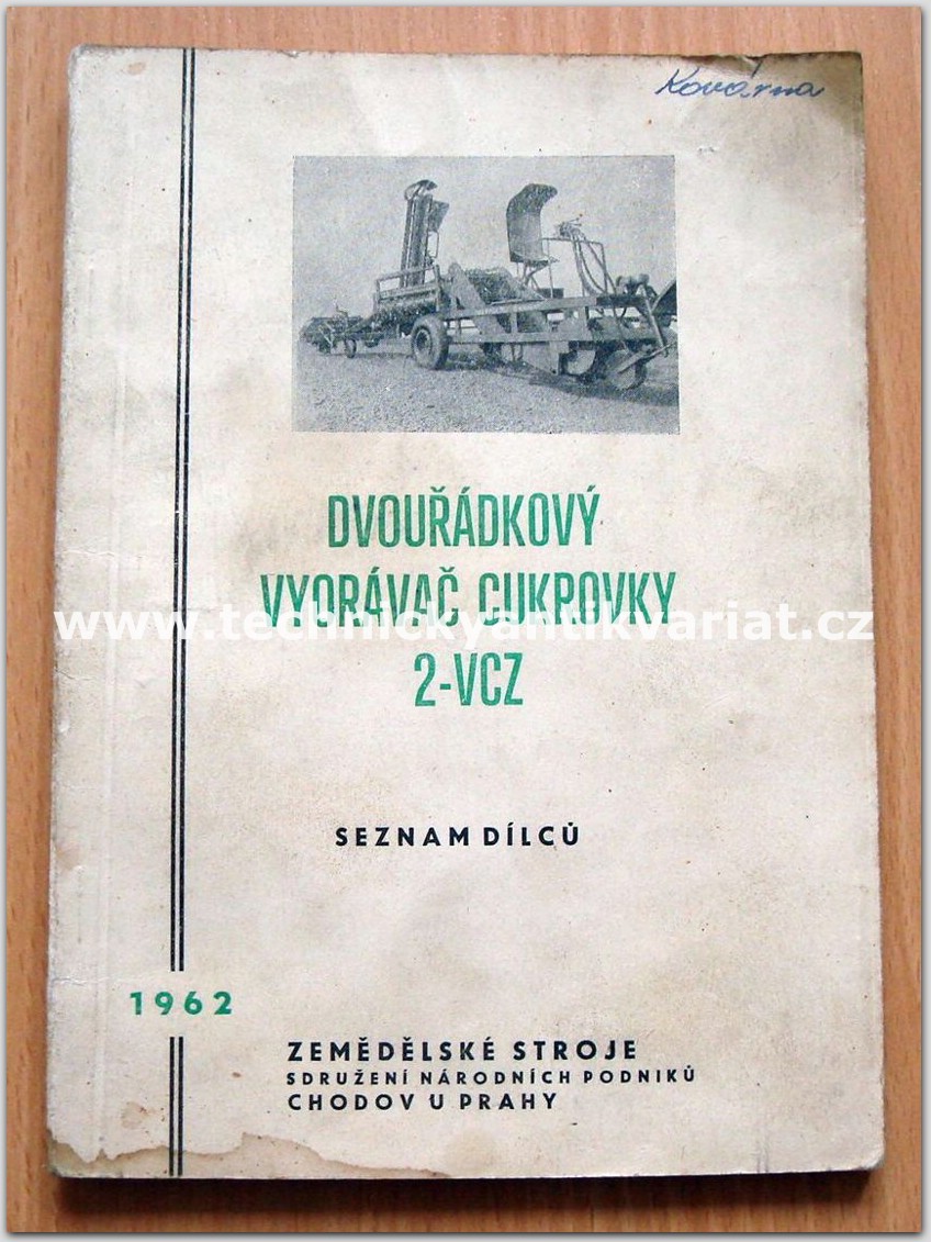 dvouřádkový vyorávač cukrovky 2 - VCZ