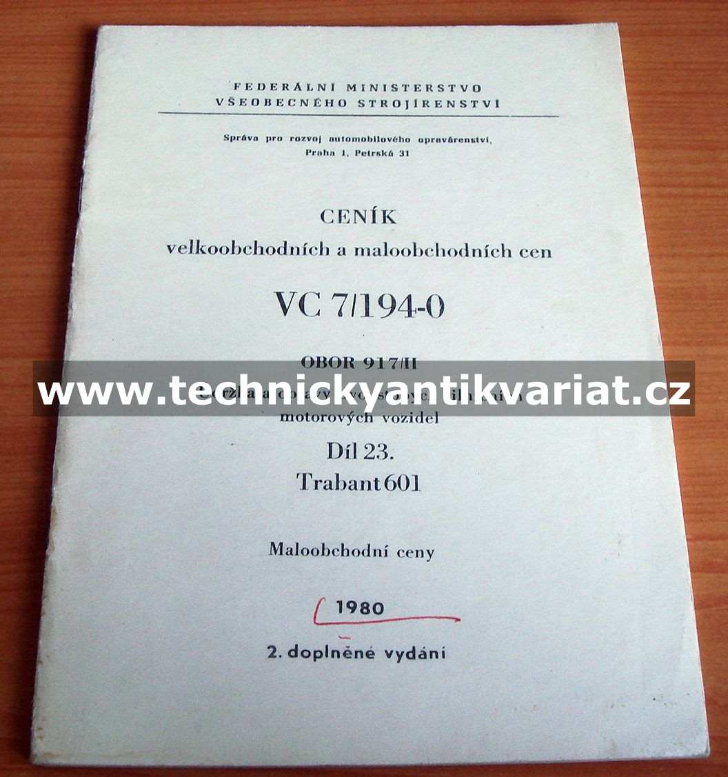 Trabant 601 ceník