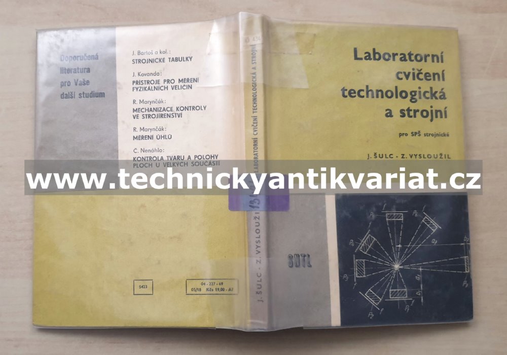 Laboratorní cvičení technologická a strojní - Šulc, Vysloužil (1969)
