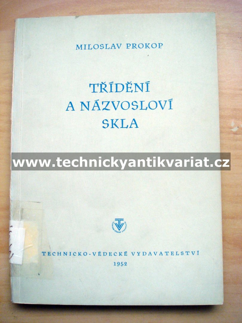 Třídění a názvosloví skla