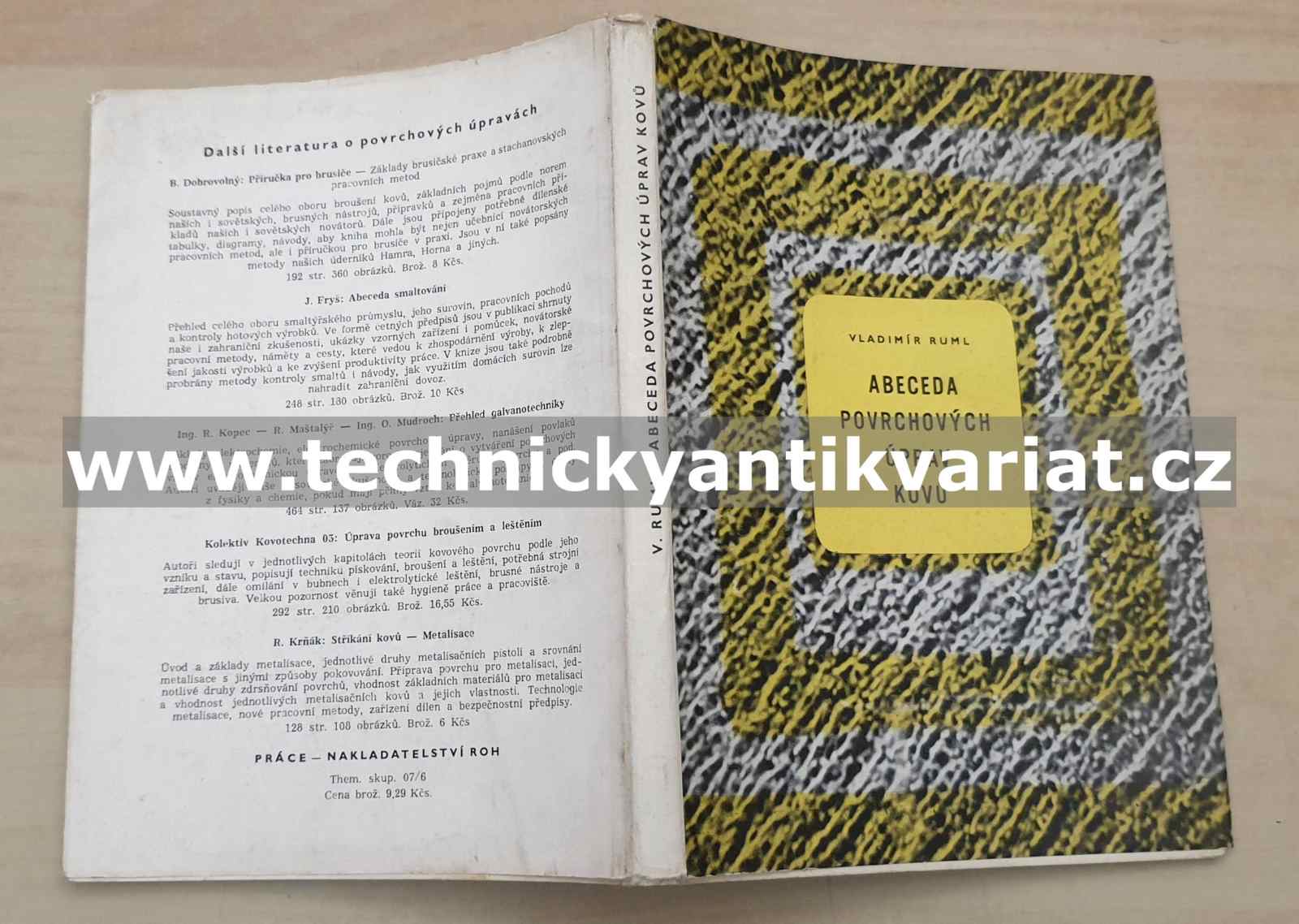 Abeceda povrchových úprav kovů - Vladimír Ruml (1956)