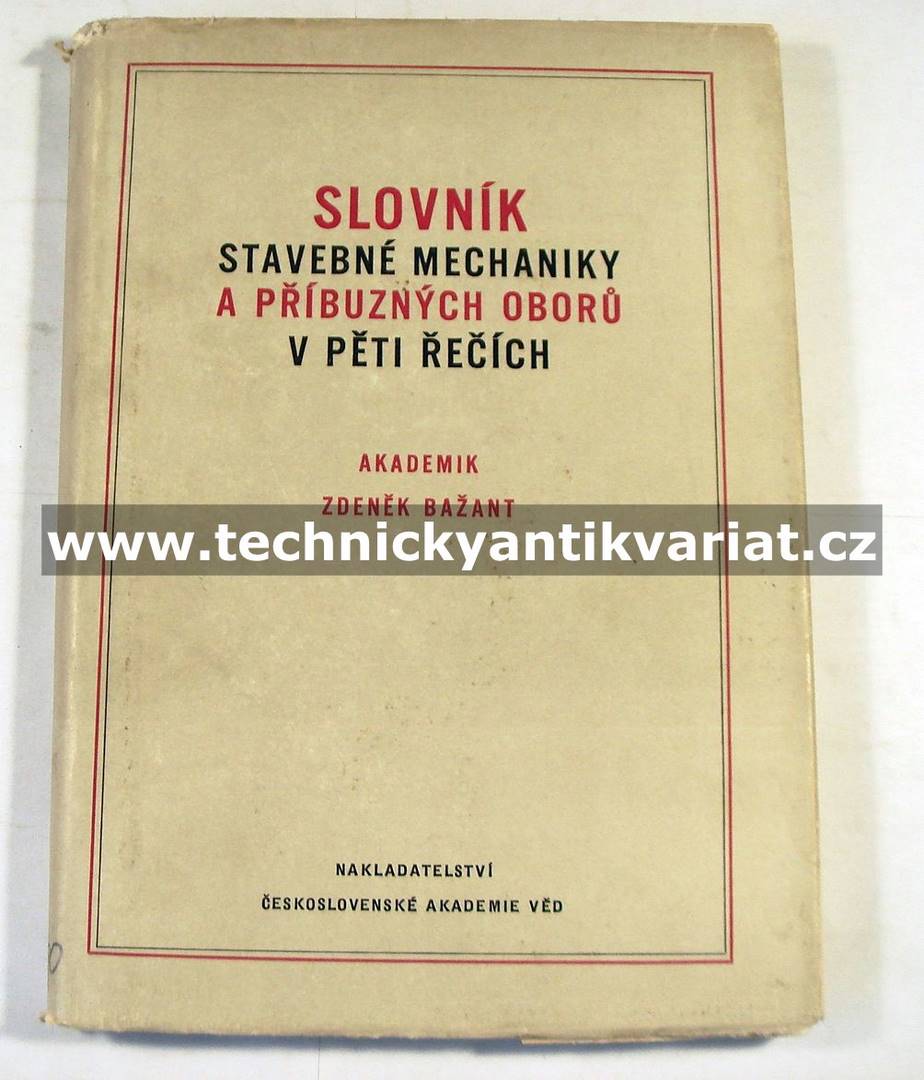 Slovník stavebné mechaniky a příbuzných oborů v pěti řečích