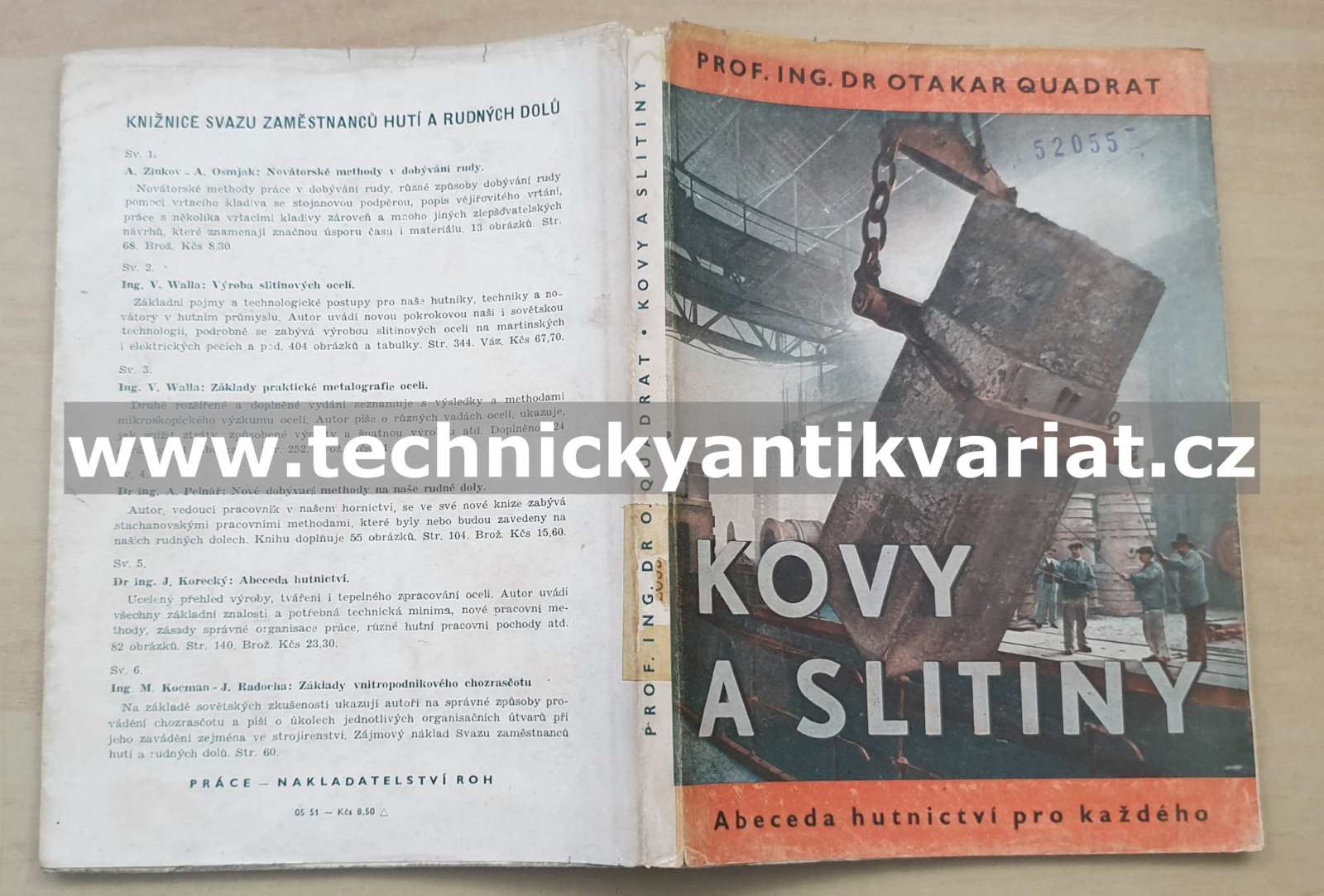 Kovy a slitiny - Otakar Quadrat (1955)