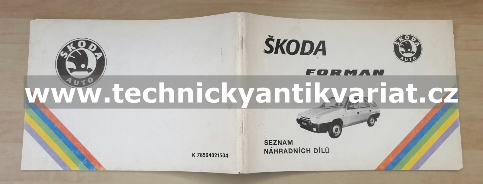 Škoda Favorit Forman - seznam náhradních dílů - DODATEK (1994)
