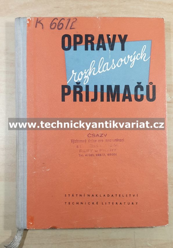 Opravy rozhlasových přijímačů (1957)