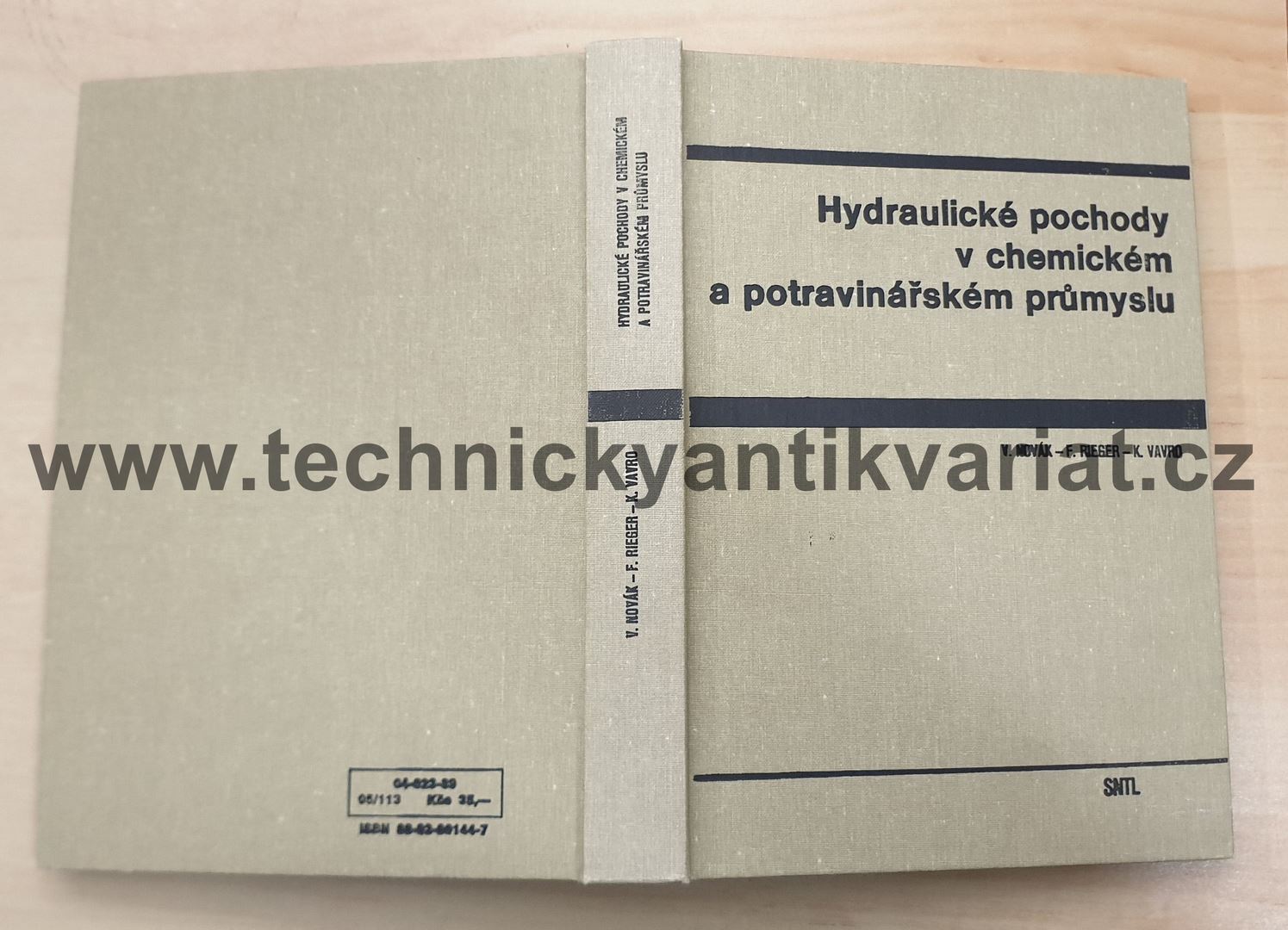 Hydraulické pochody v chemickém a potravinářském průmyslu - Novák, Rieger, Vavrd (1989)