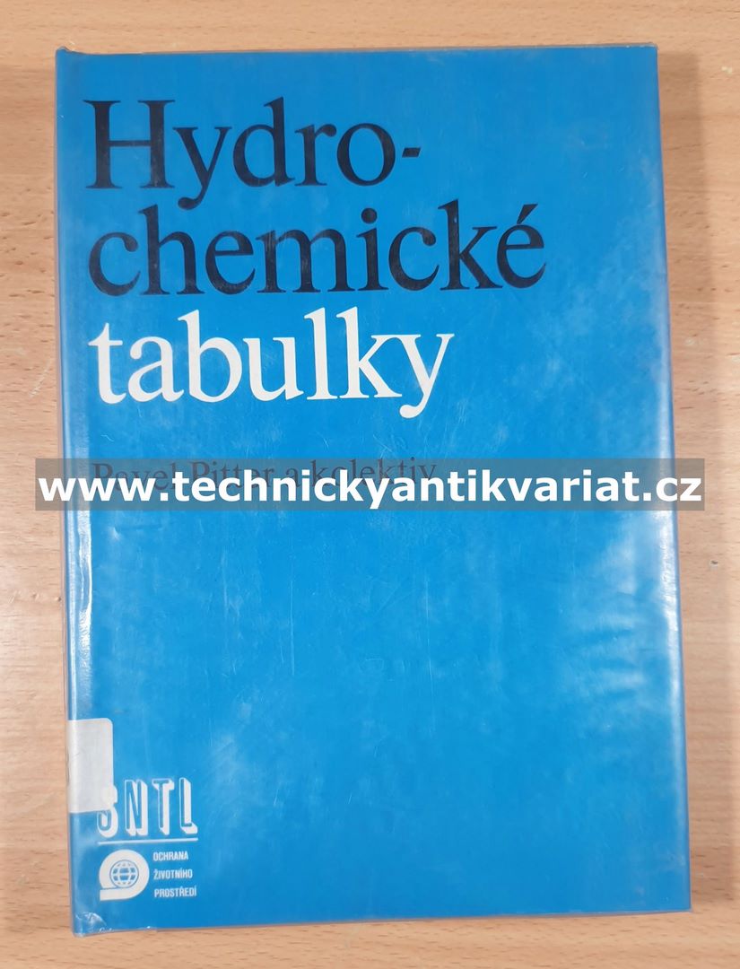 Hydrochemické tabulky - Pitter (1987)