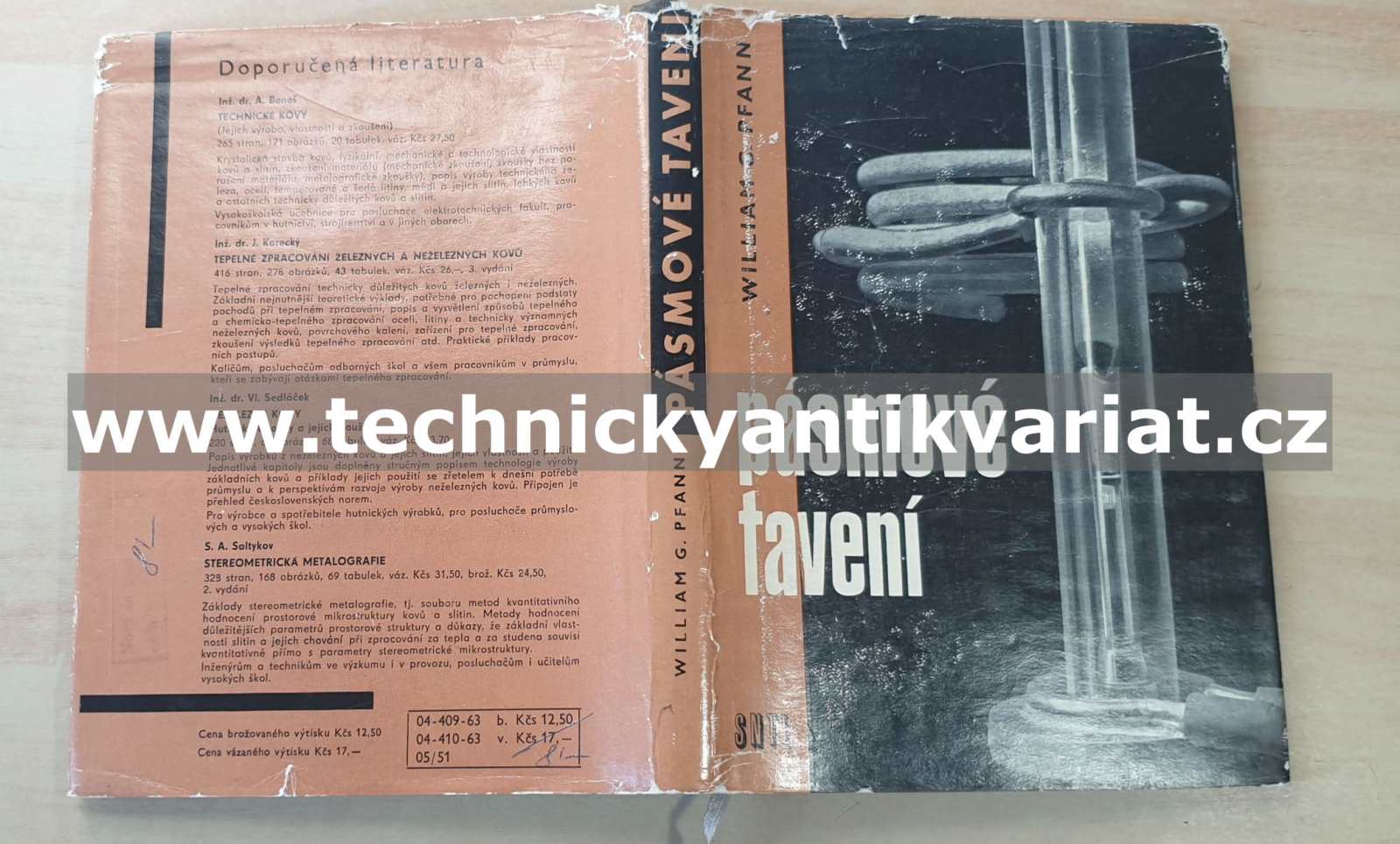 Pásmové tavení - William G. Pfann (1963)
