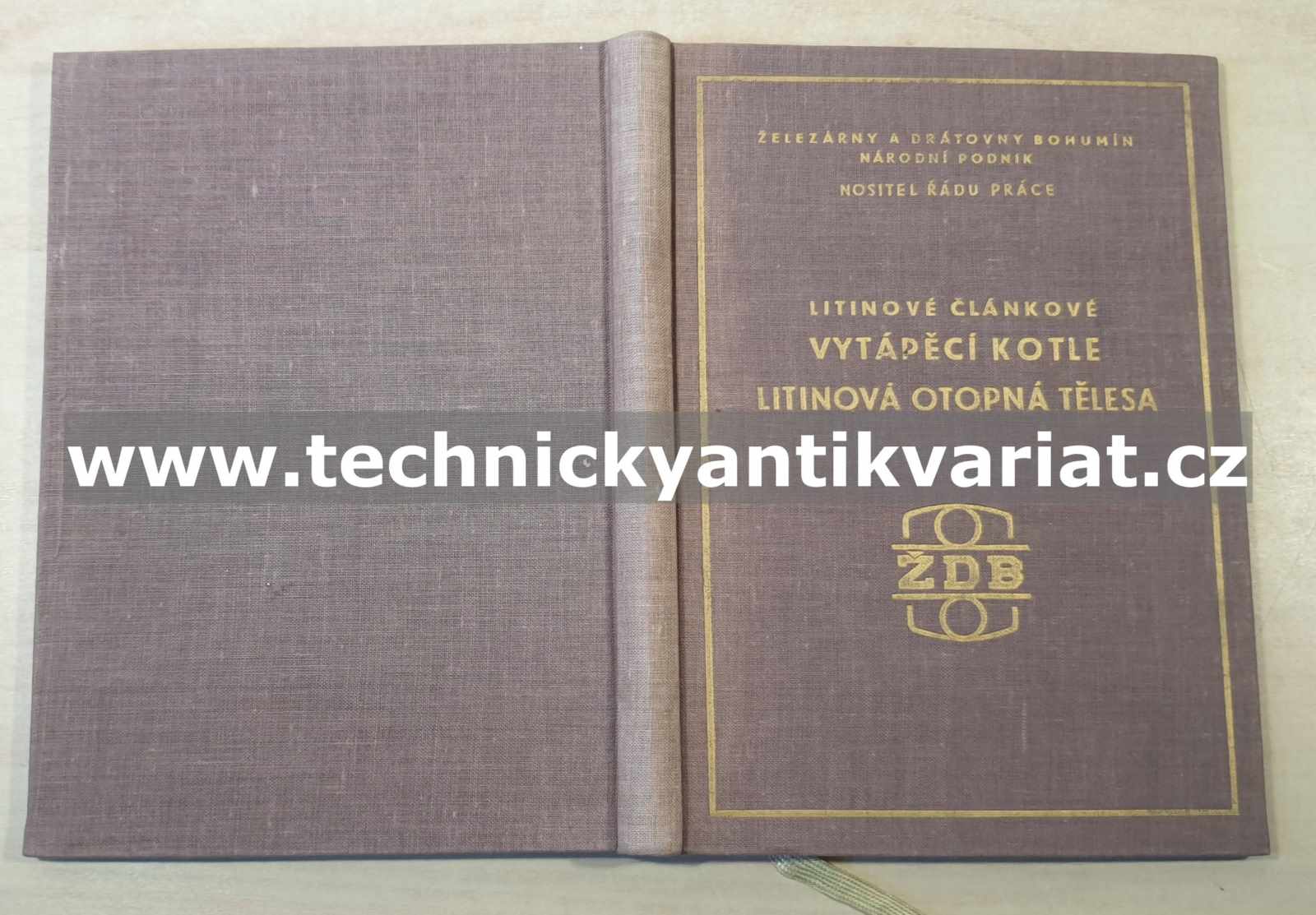 Litinové článkové vytápěcí kotle litinová otopná tělesa (1961)