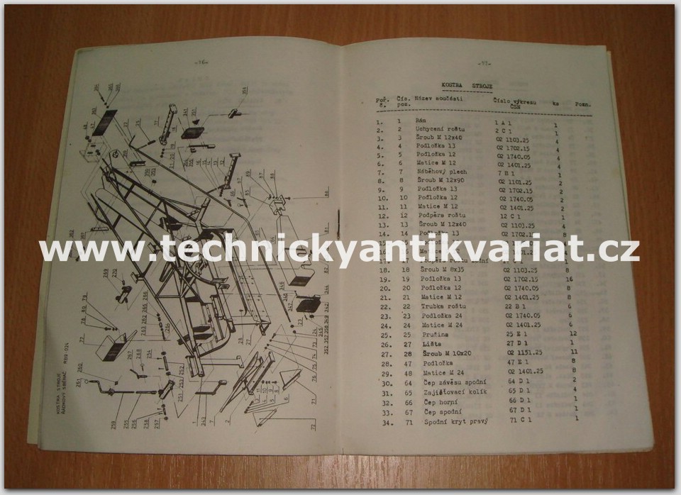 řádkový sběrač kamene PB 9 - 024
