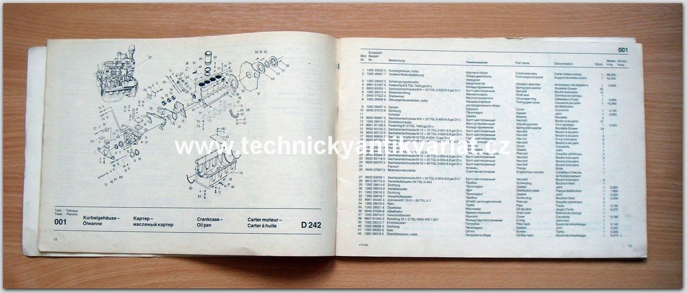 Fortschritt D242 Dieselmotor 