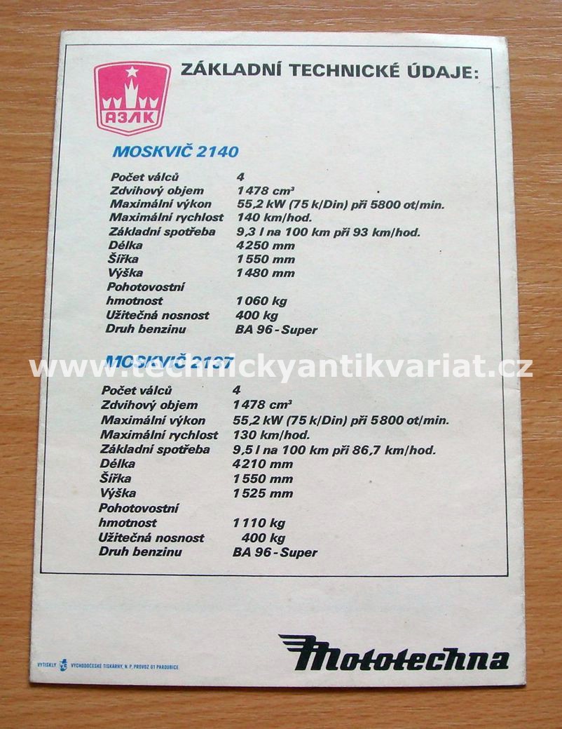 Moskvič 2140, 2137