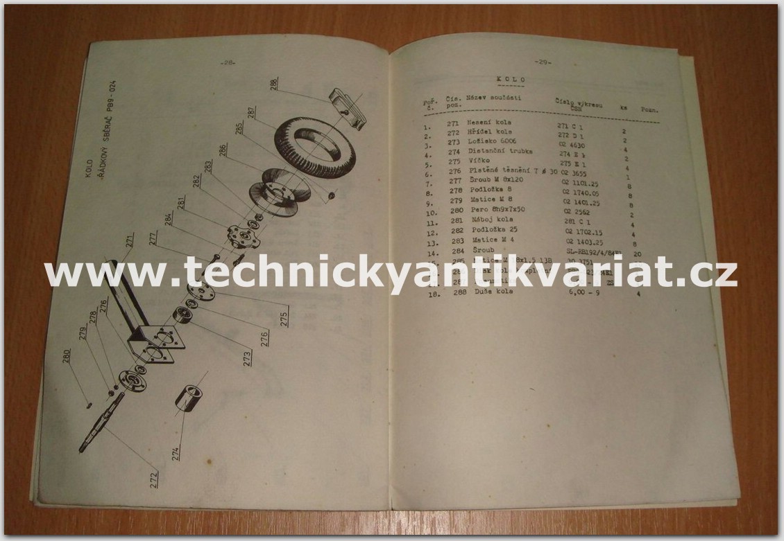 řádkový sběrač kamene PB 9 - 024