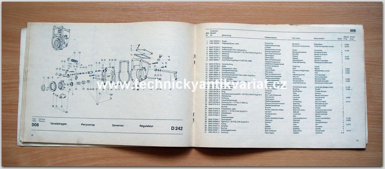 Fortschritt D242 Dieselmotor 