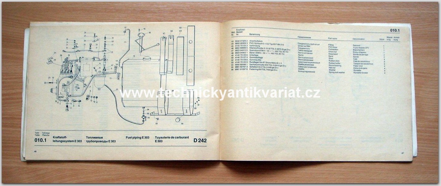 Fortschritt D242 Dieselmotor 