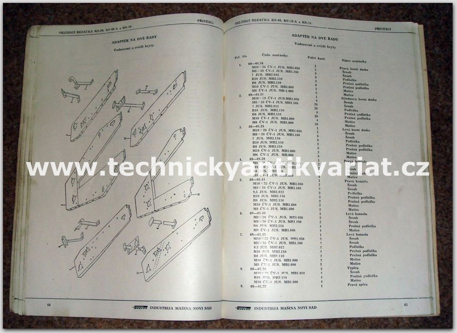 Sklízecí řezačka - KS 69, KS - 69A , KS 70