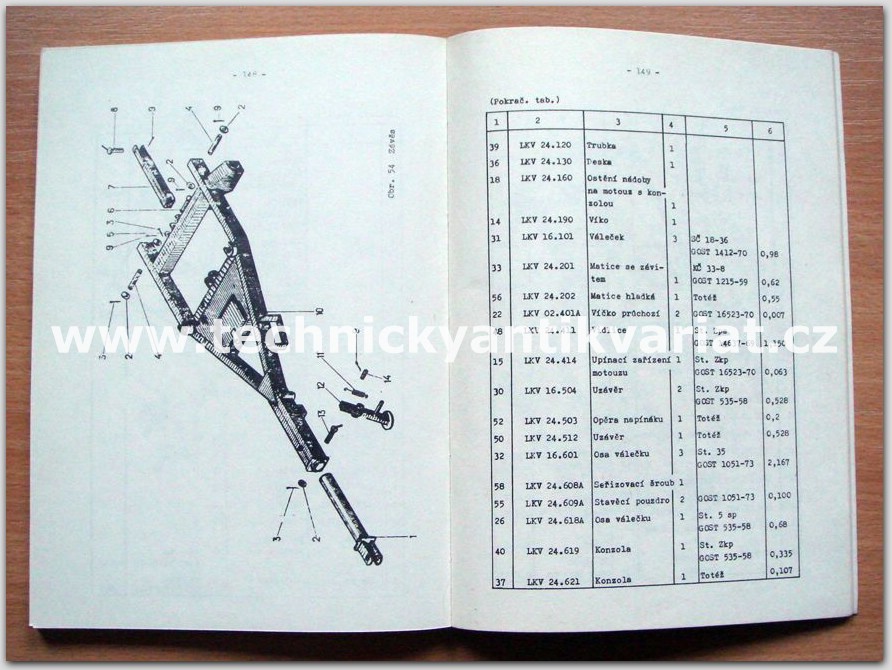 Sklízeč lnu - LKV 4A, LK - 4A