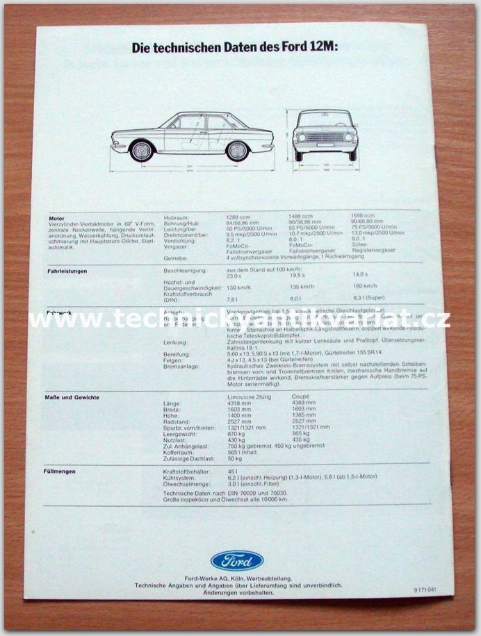 Ford 12M Linie