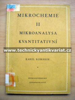 Mikrochemie II Mikroanalysa kvantitativní