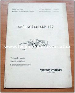 Sběrací lis SLR - 130