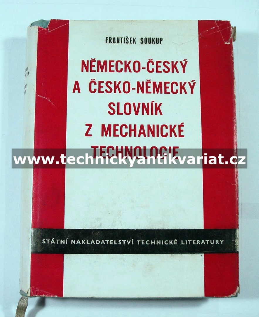 německo-český a česko-německý slovník z mechanické technologie